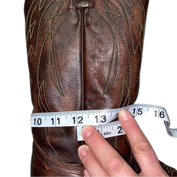 FRYE Cowboy Boots Chestnut Brown Size 8 M - Picture 8 of 16